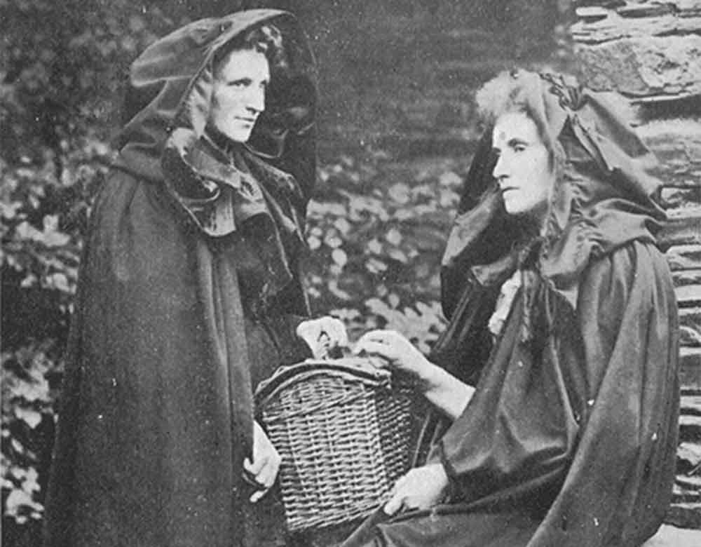 Hooded cloaks of young Irish married women